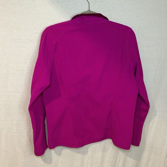 THE NORTH FACE WOMENS SWEATER Large PINK PULLOVER FLEECE 1/4 ZIP - Picture 4 of 7